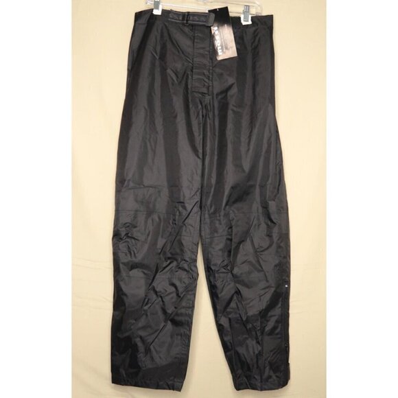 NWT Mossi Motorsports Apparel Motorcycle Rain Pants Pants Size Medium Black - Picture 1 of 13